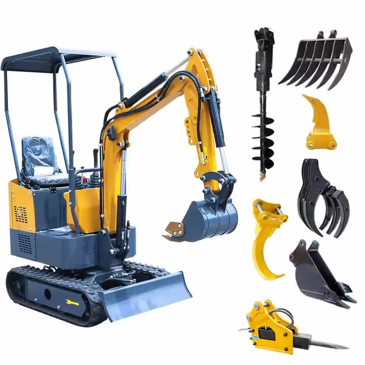 Miniexcavadora hidráulica pequeña HW-10 CE de China