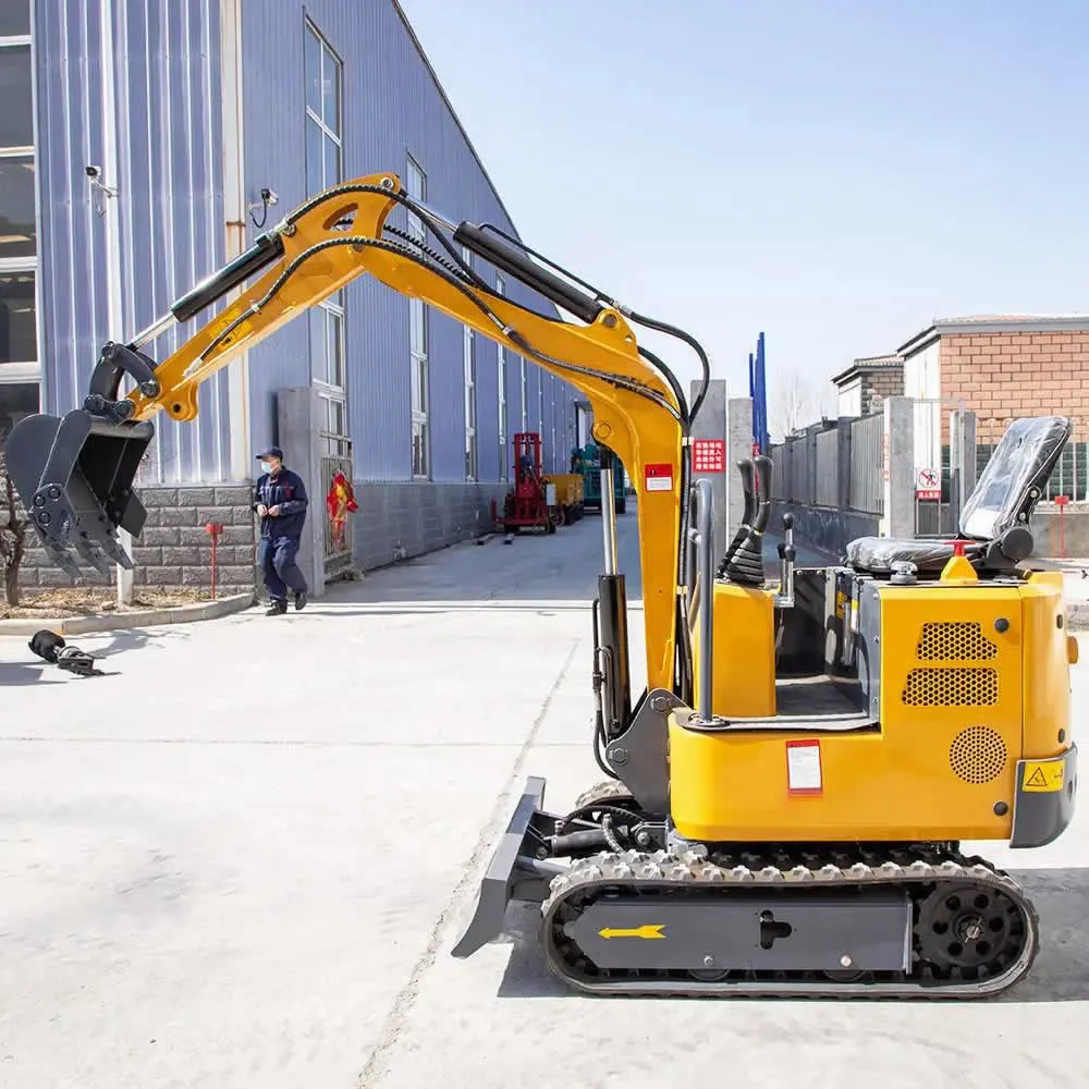 Miniexcavadora/retroexcavadora hidráulica de 1000 kg con certificación CE de China