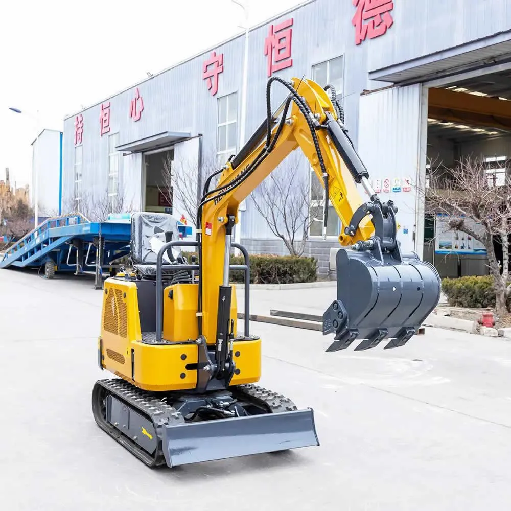Miniexcavadora/retroexcavadora hidráulica de 1000 kg con certificación CE de China