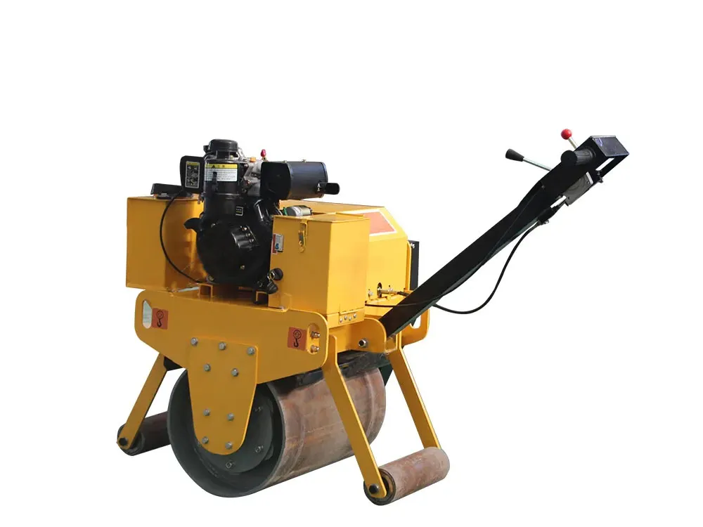 Mini rodillo compactador de una sola rueda con vibración de 4,8 kW, 420 kg y 20 nudos de China