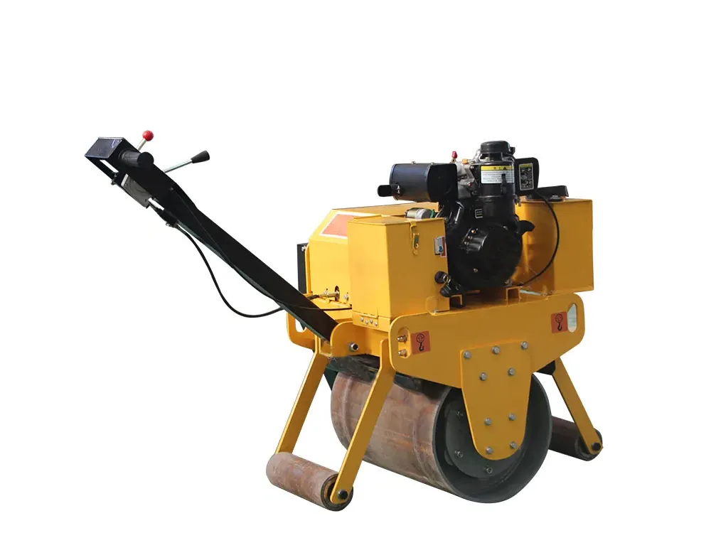 Mini rodillo compactador de una sola rueda con vibración de 4,8 kW, 420 kg y 20 nudos de China