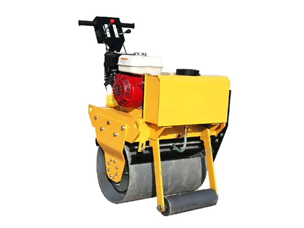 Mini rodillo compactador de una sola rueda con vibración de 4,8 kW, 420 kg y 20 nudos de China