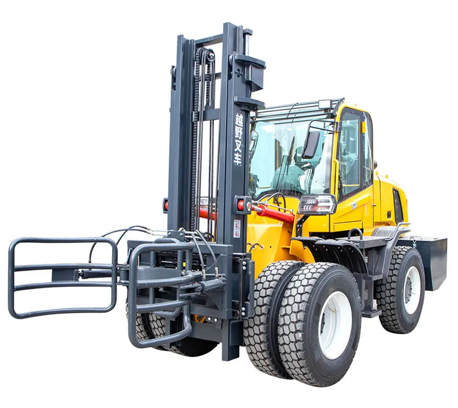 Carretilla elevadora diésel pequeña todoterreno Common Rail de 80 kW