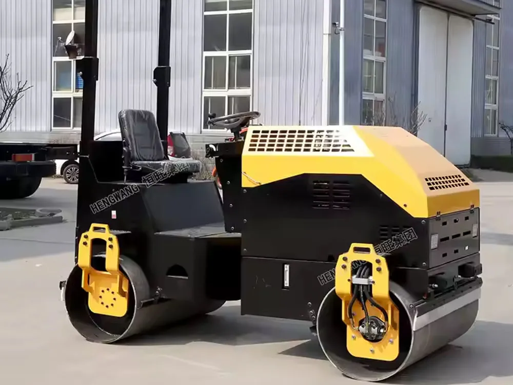Rodillo vibratorio pequeño de rueda doble de 17,2 kW, 3 toneladas y 35 kilonewtons de China