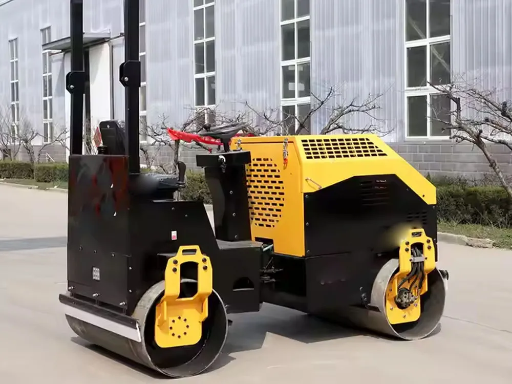 Micro rodillo vibratorio de doble rueda de acero de 20 kW, 3 toneladas y 35 kN de China