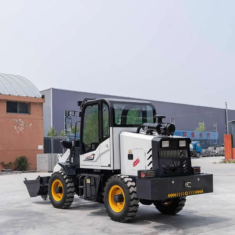 Minicargadora de ruedas con cabina de 0,8 toneladas de China