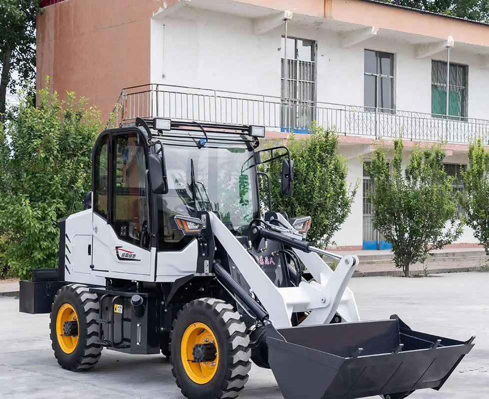 Minicargadora de ruedas con cabina de 0,8 toneladas de China