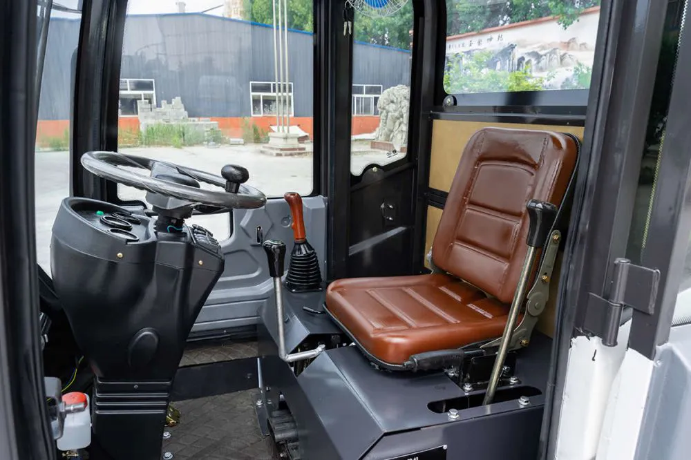 Minicargadora de ruedas con cabina de 0,8 toneladas de China