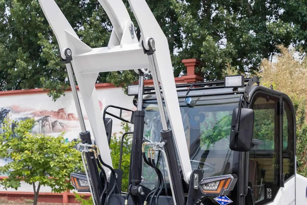Minicargadora de ruedas con cabina de 0,8 toneladas de China