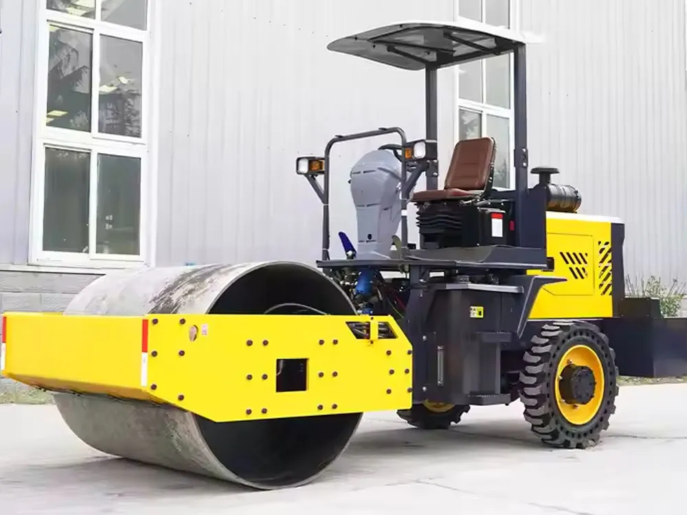 Mini rodillo vibratorio de ruedas gemelas de 15,7 kW, 3,5 toneladas y 45 kN de China