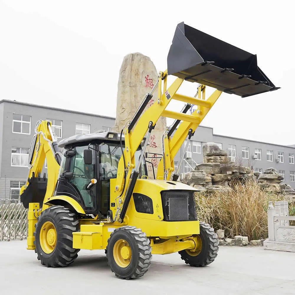 Miniexcavadora 4x4 de ruedas pequeñas de 3,4 toneladas de China