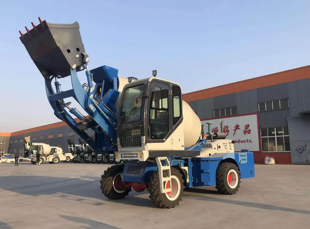 Camión mezclador mediano de carga automática de 4 m³ de China
