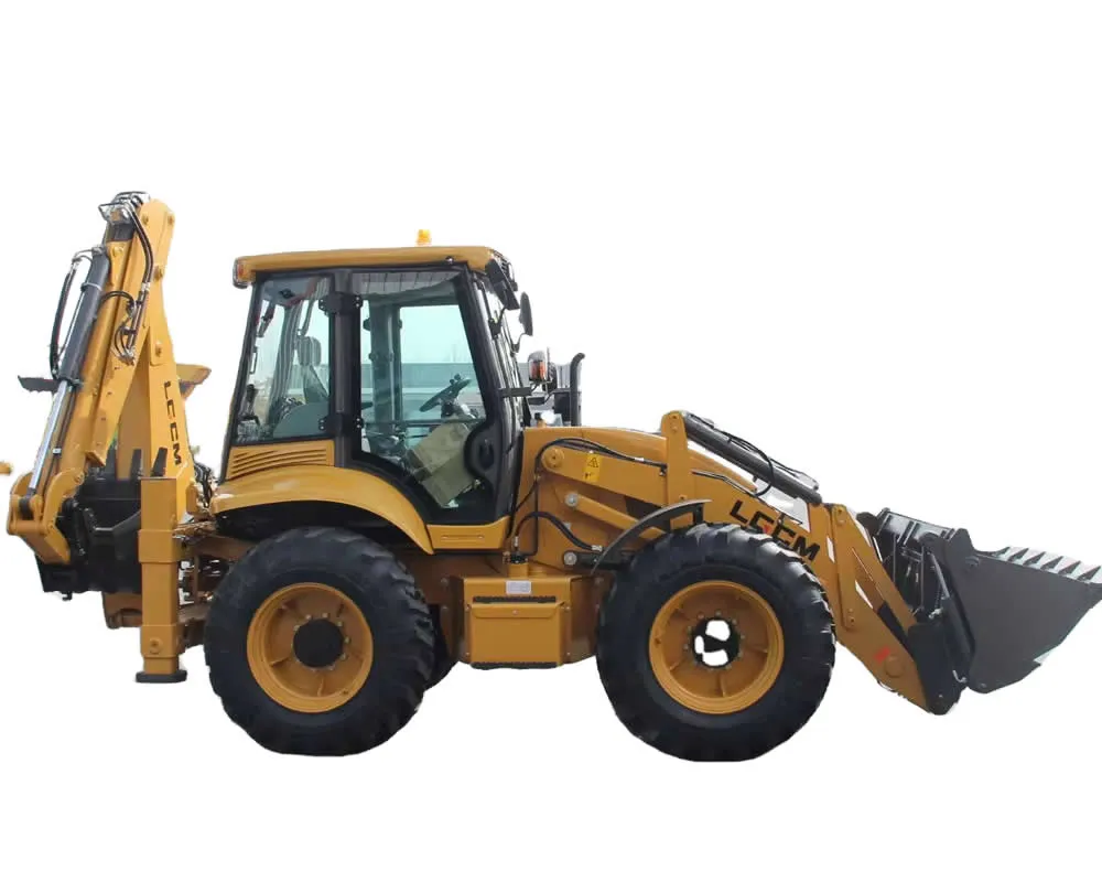 Retroexcavadora modificada de 9,5 toneladas con dirección en las cuatro ruedas, fabricada en China