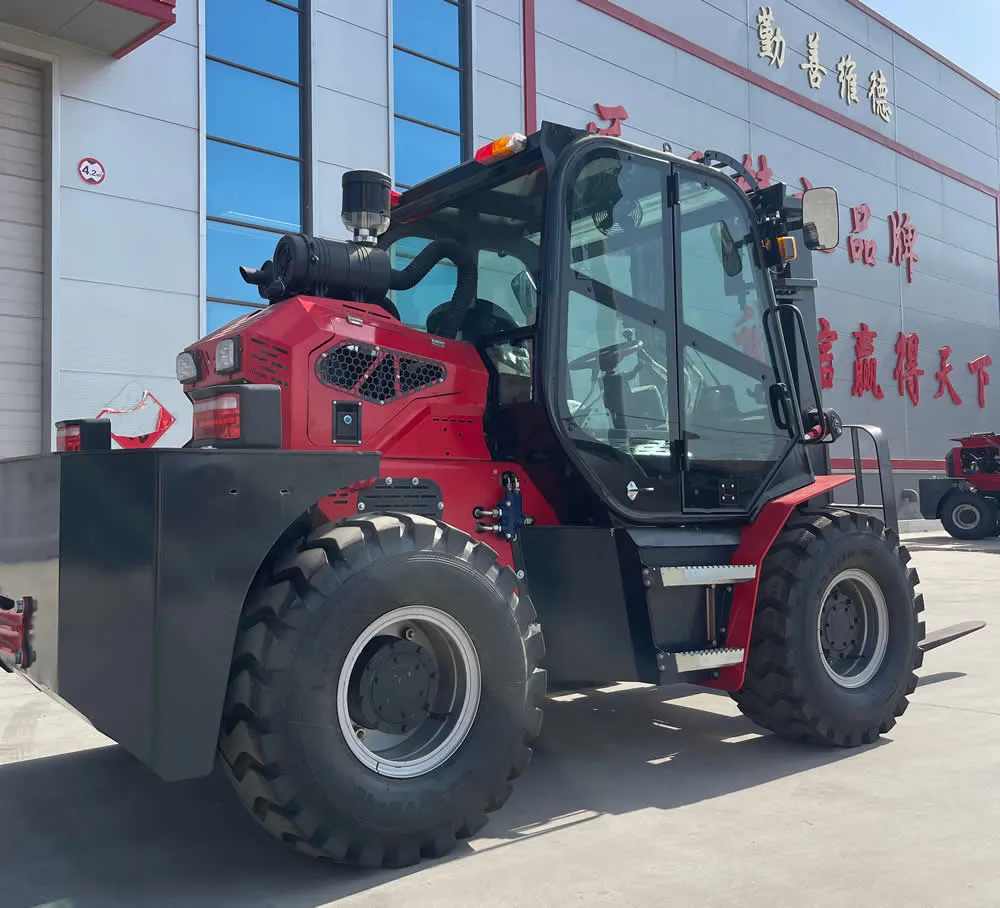 Carretilla elevadora todoterreno con ruedas 4x4 de 3,5 toneladas de China