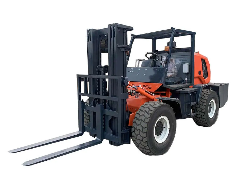 Carretilla elevadora articulada diésel de 4 toneladas con tracción en las cuatro ruedas, China