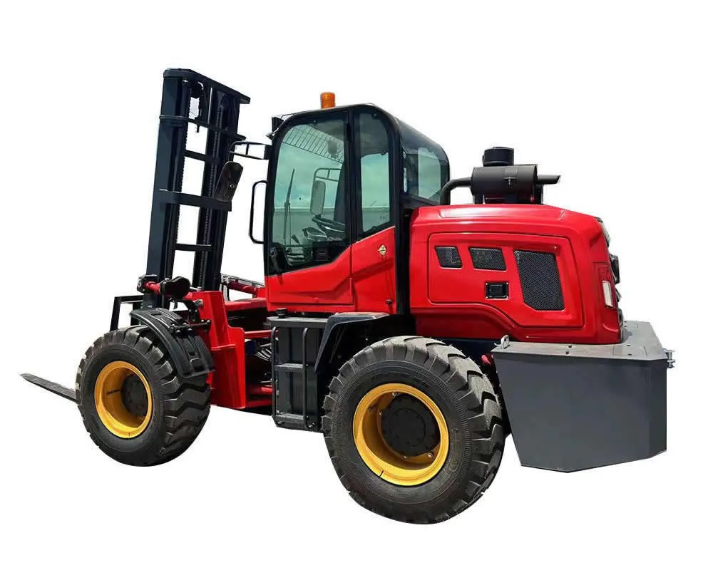 Carretilla elevadora articulada diésel de 4 toneladas con tracción en las cuatro ruedas, China