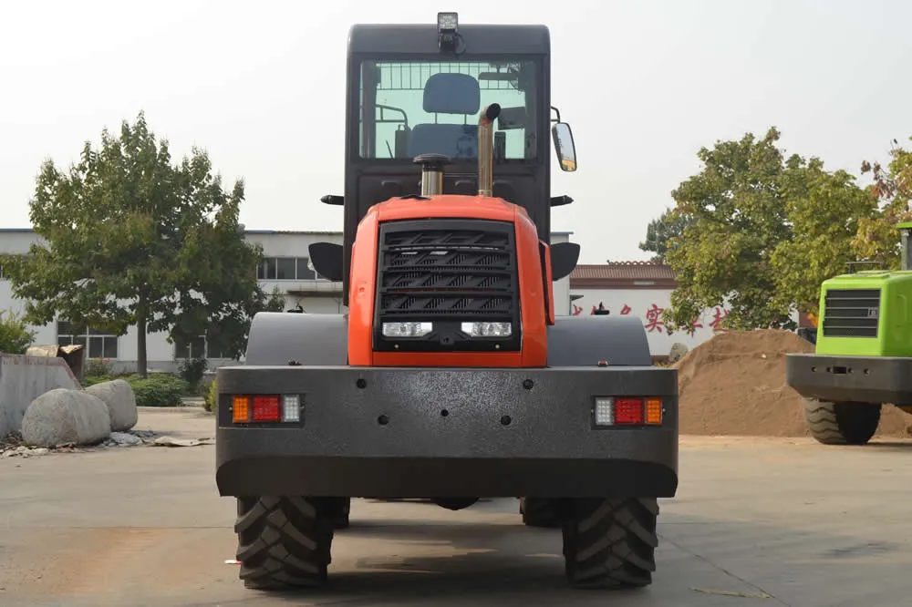 Cargadora telescópica China de 7 m con tracción en las cuatro ruedas