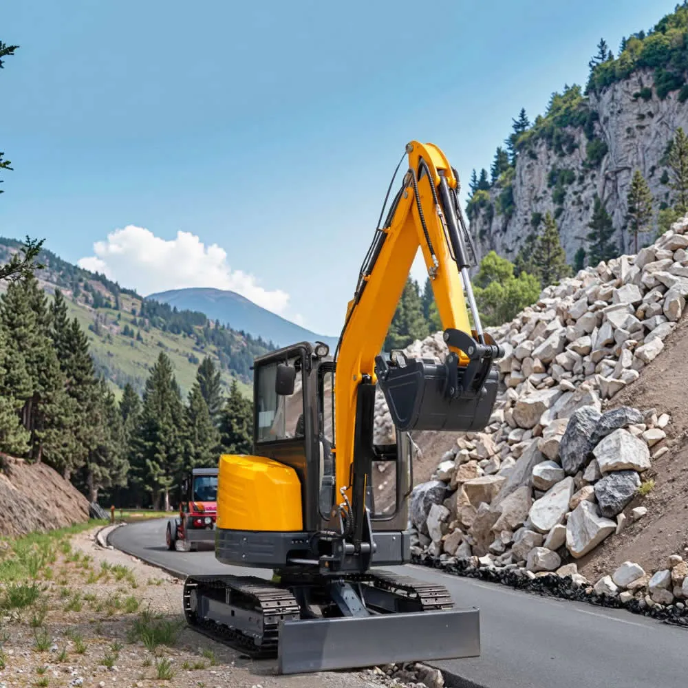 Miniexcavadora hidráulica sobre orugas de 3,5 toneladas con motor EPA Euro 5 de China