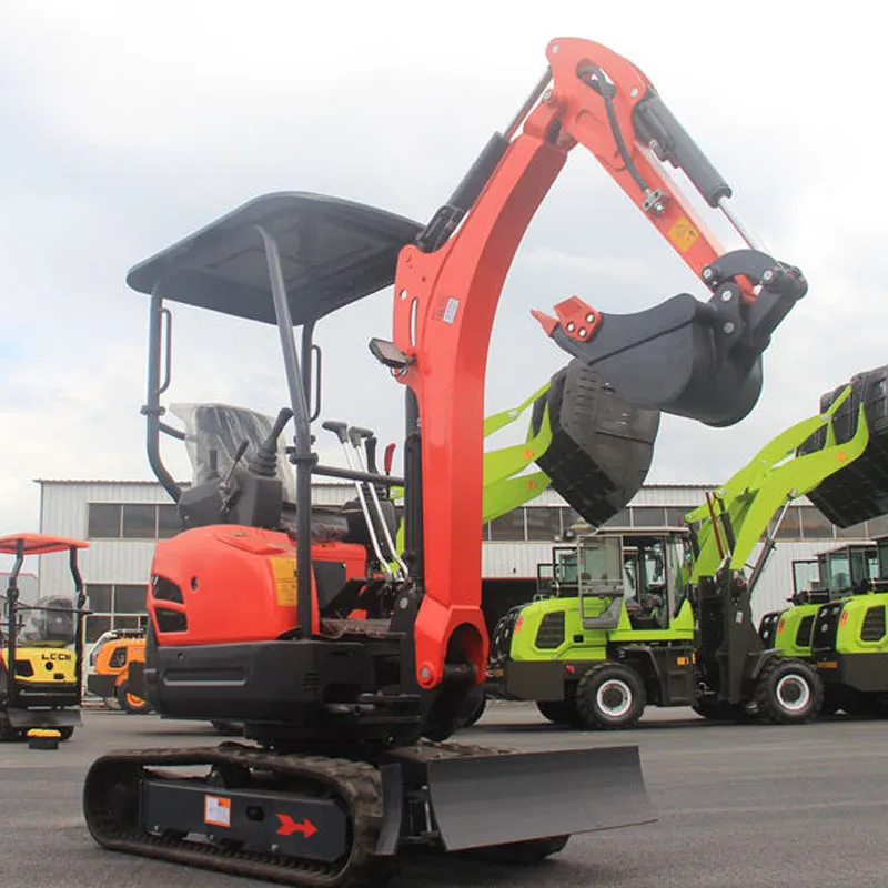 Miniexcavadora sobre orugas de 1200 kg y 0,04 m³ de China