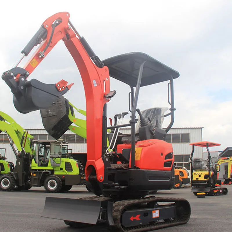 Miniexcavadora sobre orugas de 1200 kg y 0,04 m³ de China