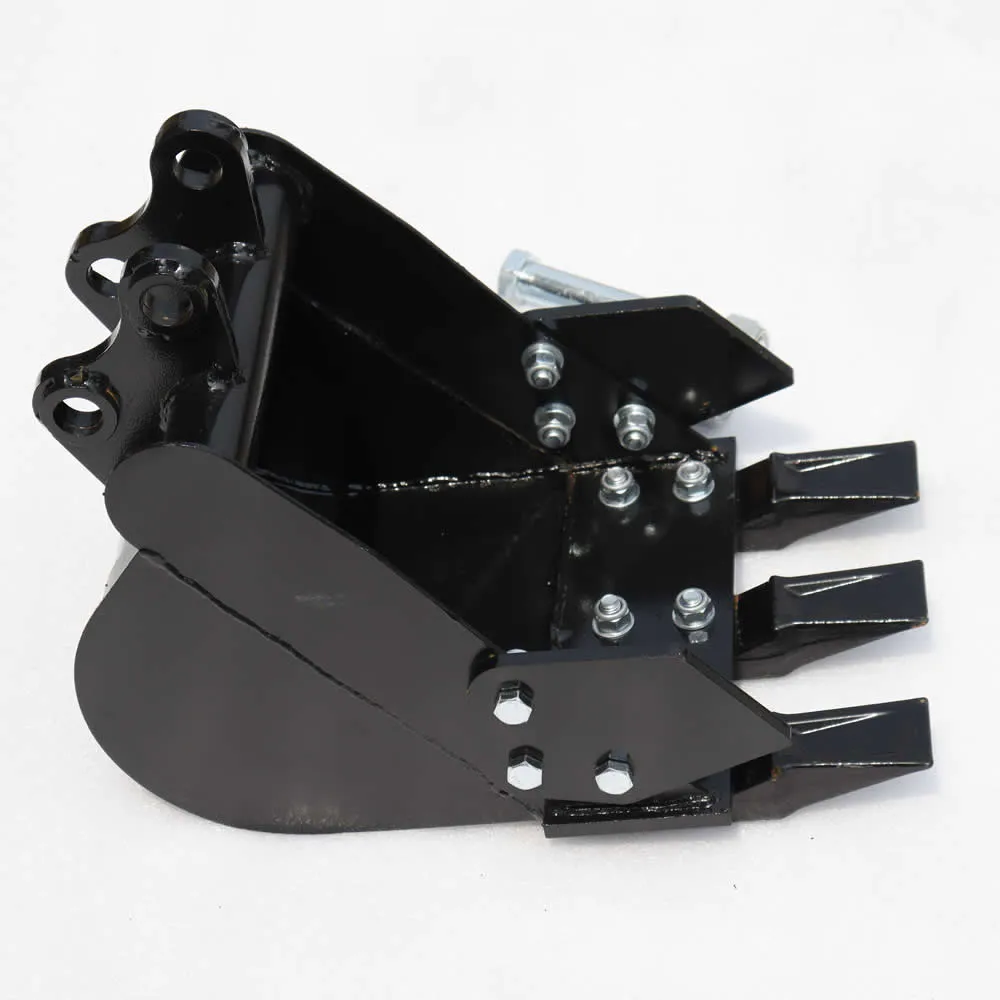 Accesorios para excavadoras: cuchara de 380 mm, cuchara normal, cuchara inclinada y cuchara de cribado