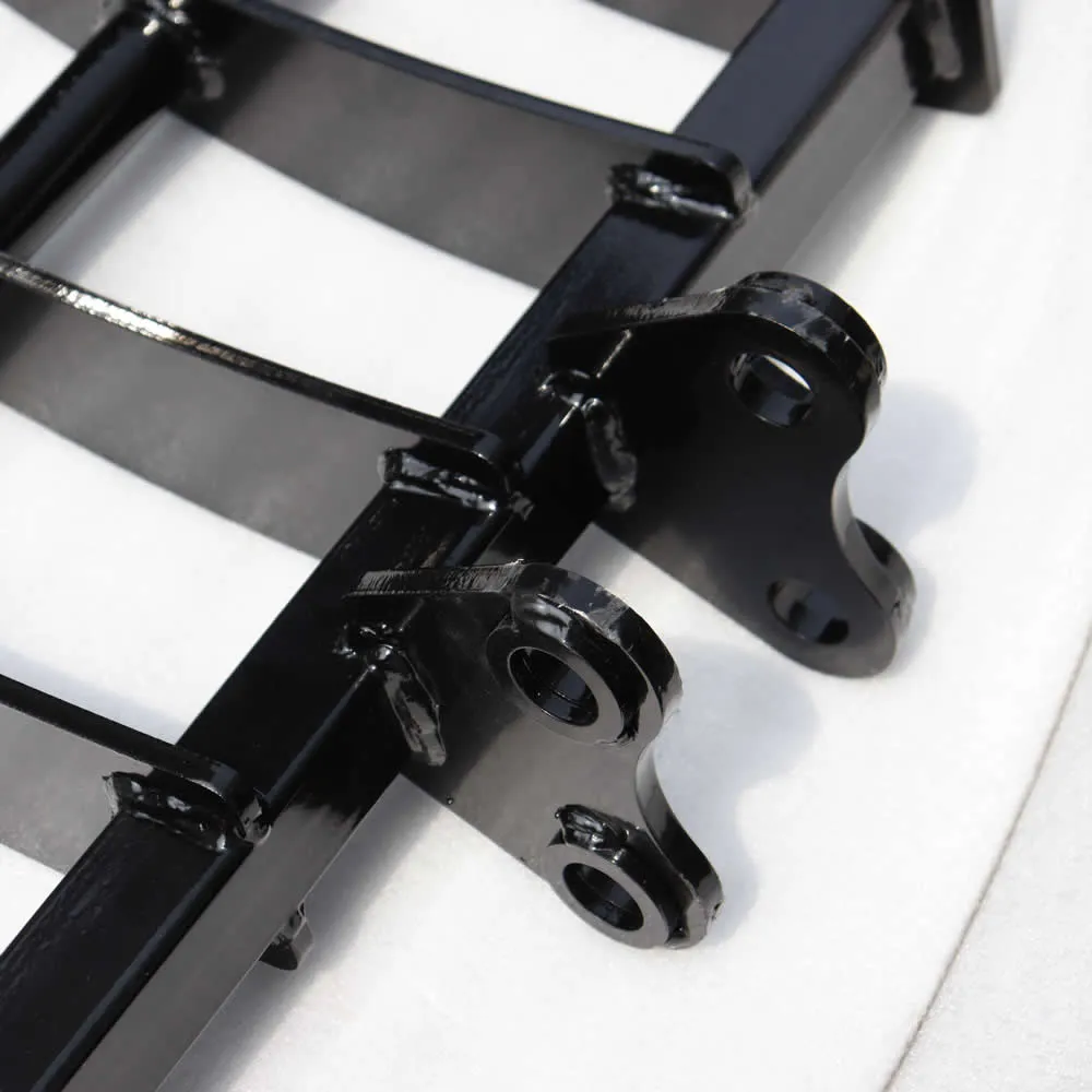 Accesorio para excavadora - Rastrillo de 5 dientes y 500 mm (Ancho ajustable)