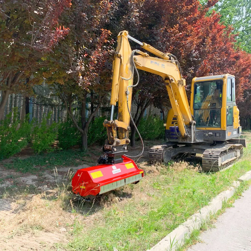 Accesorios de corte para excavadoras: para cortar césped, segar y cortar ramas
