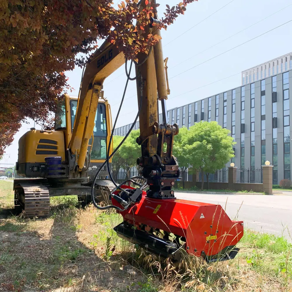 Accesorios de corte para excavadoras: para cortar césped, segar y cortar ramas