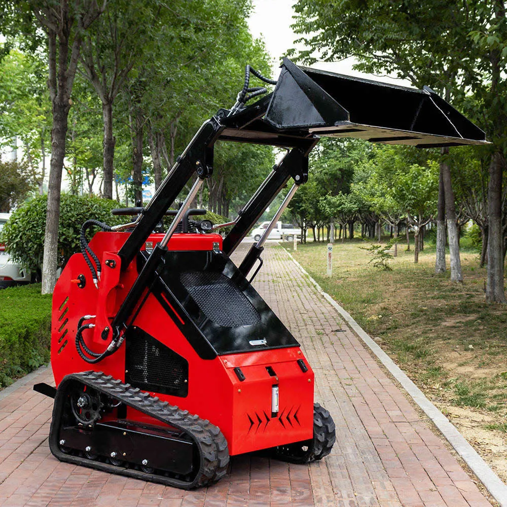 Minicargadora de dirección deslizante con pinza de agarre de China