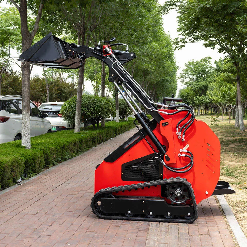 Minicargadora de dirección deslizante con pinza de agarre de China