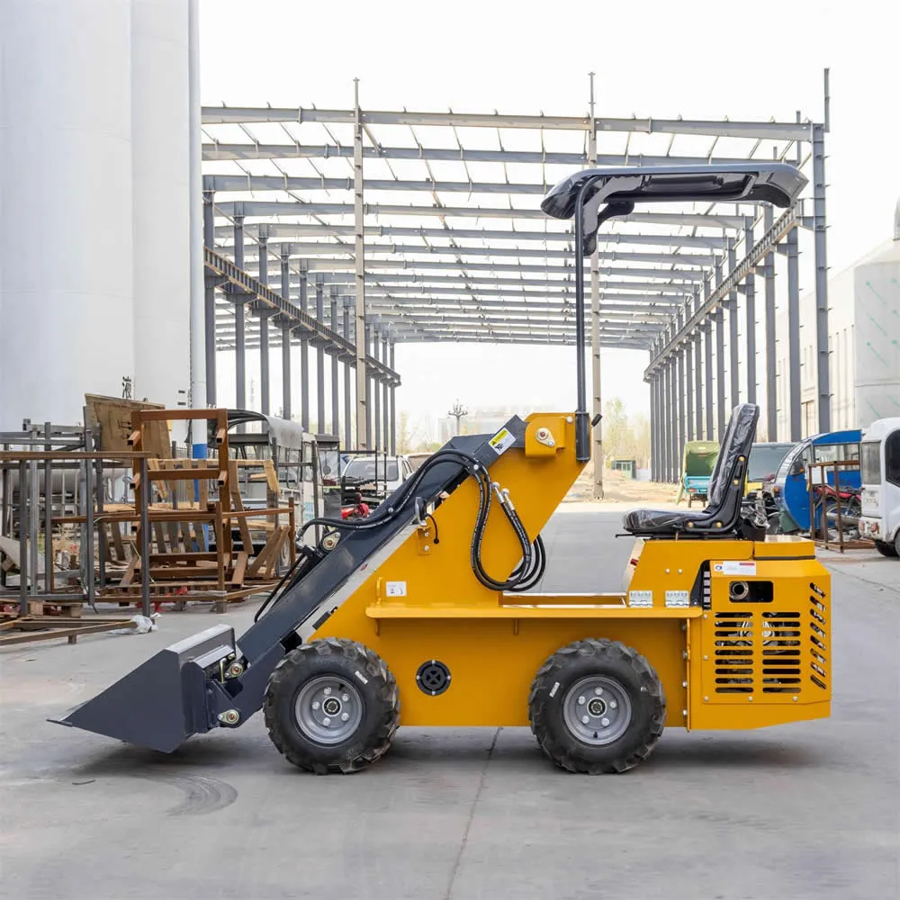 Cargadora de ruedas compacta con cucharón de China de 0,3, 1 y 1,2 toneladas