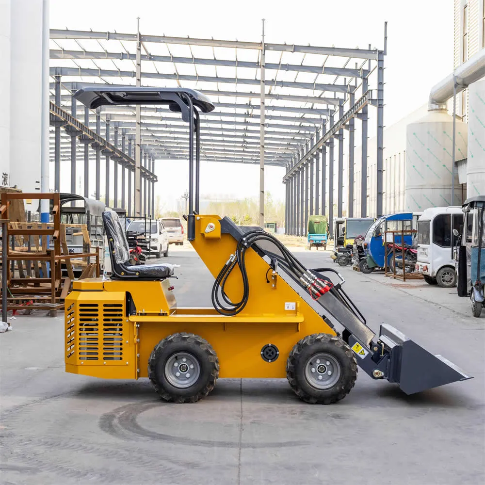 Cargadora de ruedas compacta con cucharón de China de 0,3, 1 y 1,2 toneladas