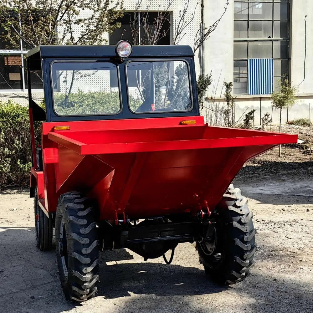 Camión volquete de jardín de cuatro ruedas con motor diésel de China