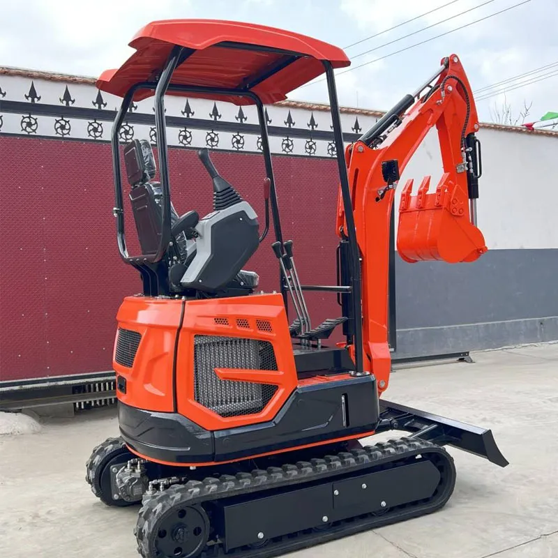 Miniexcavadora de cadenas de 1000 kg, 8,6 kW y 0,025 m³ de China