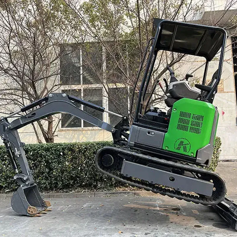 Miniexcavadora de cadenas de China, 1000 kg, 13,4 kW/2200 rpm, 0,022 m³