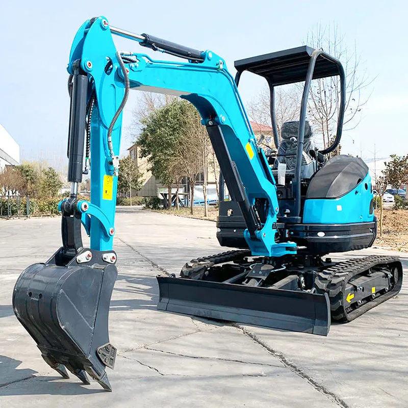 Miniexcavadora sobre cadenas de 900 kg, 20 kW y 0,11 m³ de China