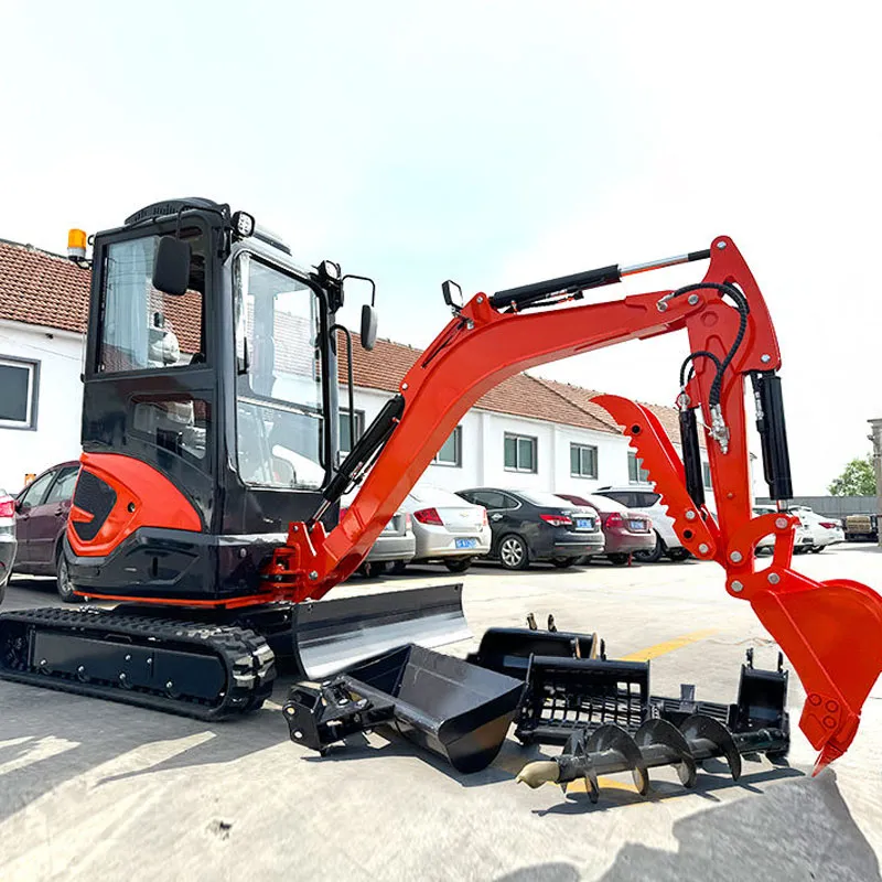 Miniexcavadora sobre cadenas de China, 1800 kg, 10,2 kW, 0,11 m³