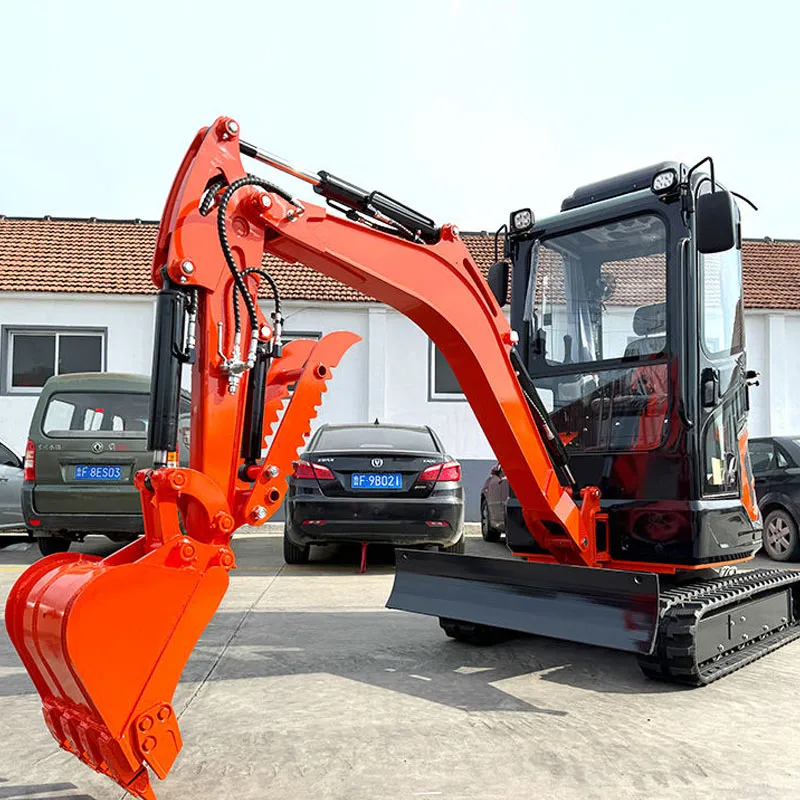 Miniexcavadora sobre cadenas de China, 1800 kg, 10,2 kW, 0,11 m³