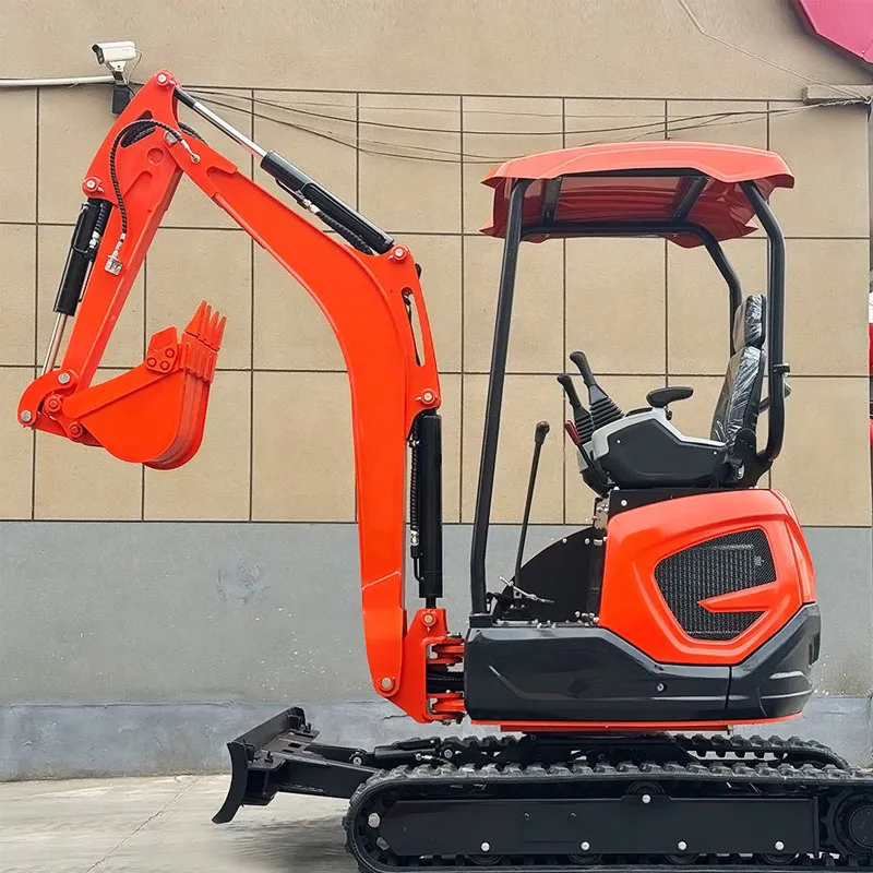 Miniexcavadora sobre cadenas de China, 2050 kg, 15 kW, 0,025 m³