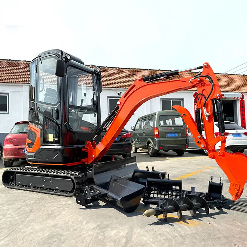 Miniexcavadora sobre cadenas de China, 2050 kg, 15 kW, 0,025 m³