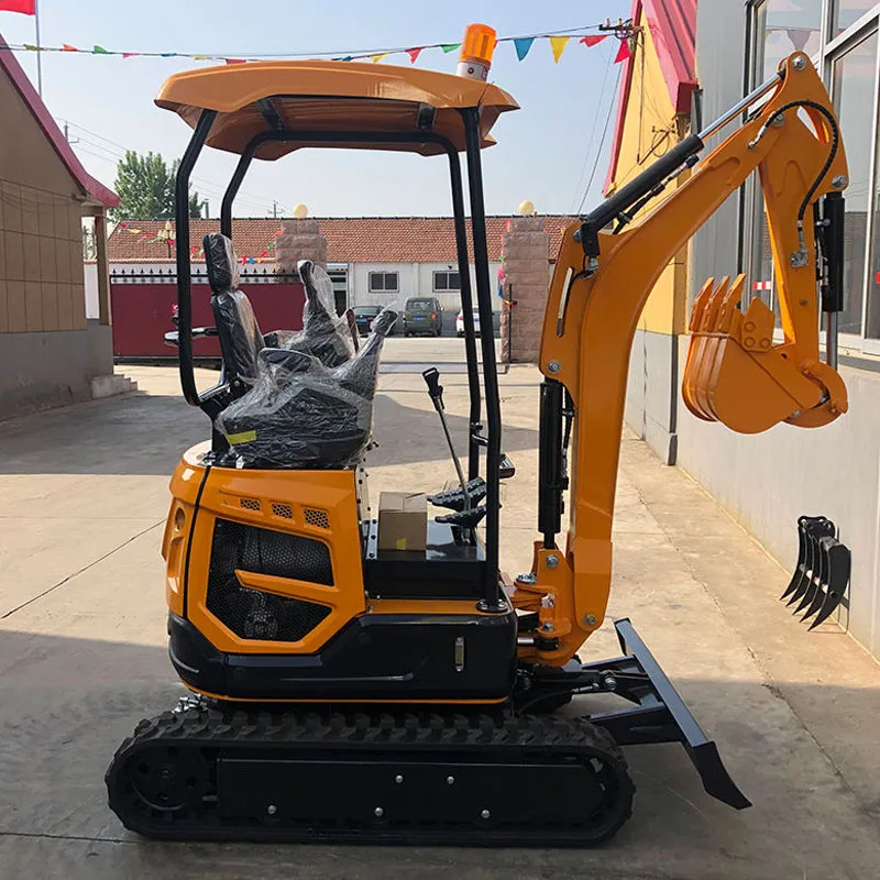 Miniexcavadora sobre cadenas de 1000 kg, 9,6 kW y 0,025 m³ de China