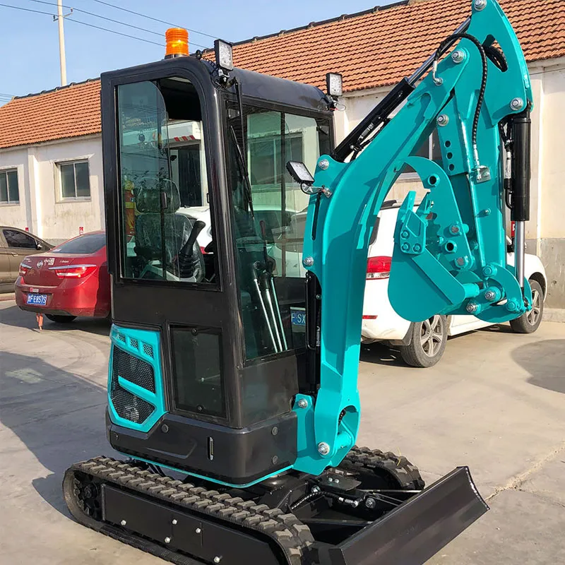Miniexcavadora sobre orugas de China, 1800 kg, 7,6 kW/3000 rpm, 0,035 m³