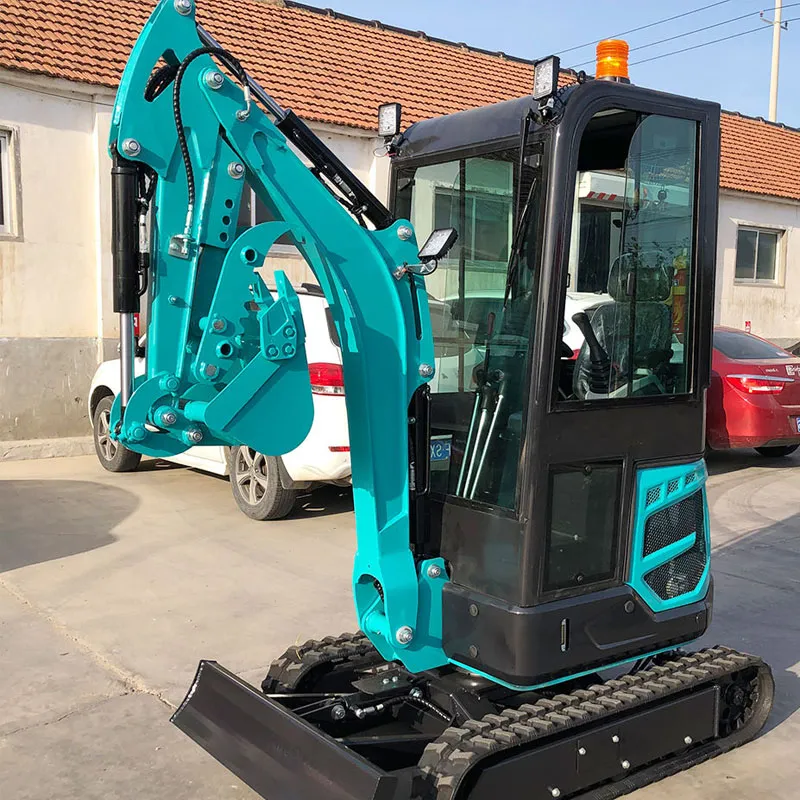 Miniexcavadora sobre orugas de China, 1800 kg, 7,6 kW/3000 rpm, 0,035 m³