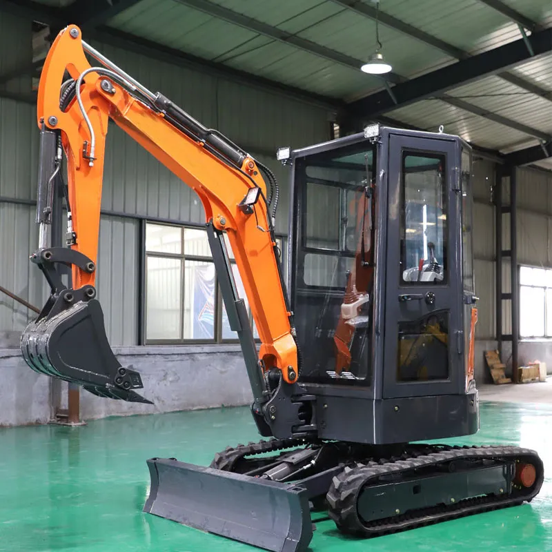 Miniexcavadora sobre cadenas de 1200 kg, 9,2 kW y 0,035 m³ de China