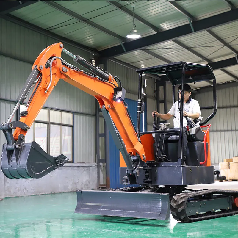 Miniexcavadora sobre cadenas de 1200 kg, 9,2 kW y 0,035 m³ de China