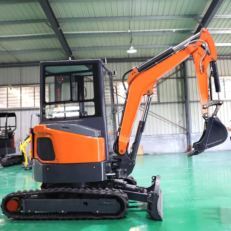 Miniexcavadora sobre cadenas de 1200 kg, 9,2 kW y 0,035 m³ de China
