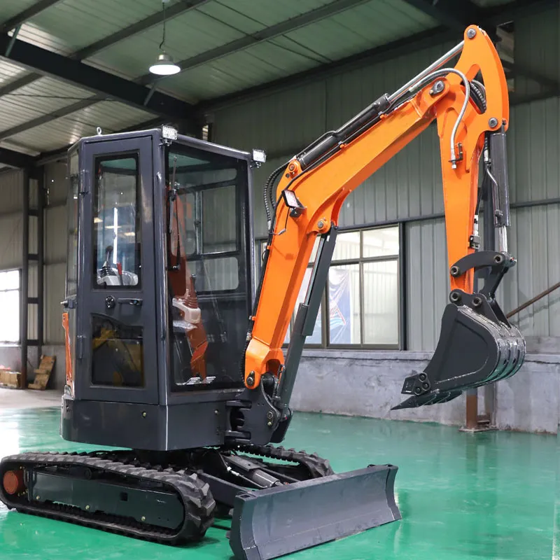 Miniexcavadora sobre cadenas de 1200 kg, 9,2 kW y 0,035 m³ de China