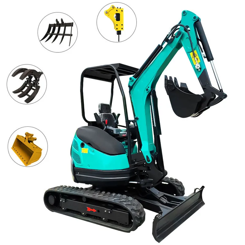 Miniexcavadora sobre cadenas de 700 kg, 20 kW y 0,11 m³ de China
