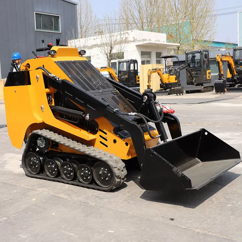 Cargadora compacta de China de 15,7 kW, 17,2 kW, 23 HP y 830 kg