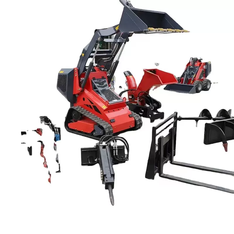 Cargadora compacta de China de 15,7 kW, 17,2 kW, 23 HP y 830 kg